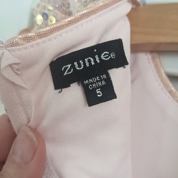 Pink and Gold Unicorn Dress - Picture 4 of 4